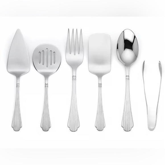 NWT Lenox Abilene 6-piece Flatware Entertainment Set - Picture 1 of 14